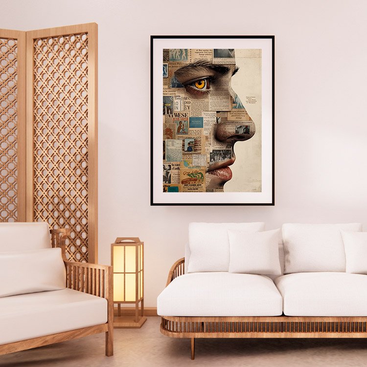 Plakat Wyklejany Mężczyzna Kompozycja 2