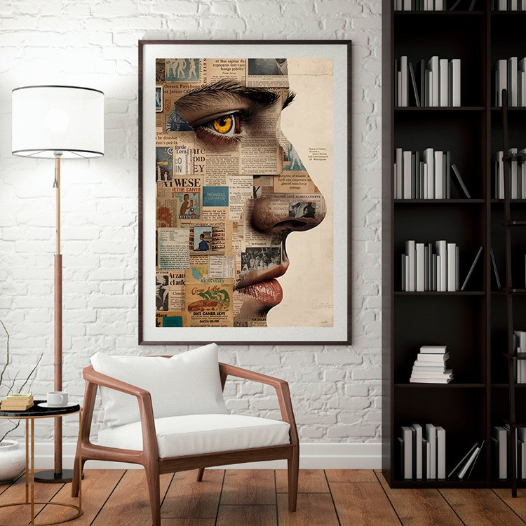 Plakat Wyklejany Mężczyzna Kompozycja 3