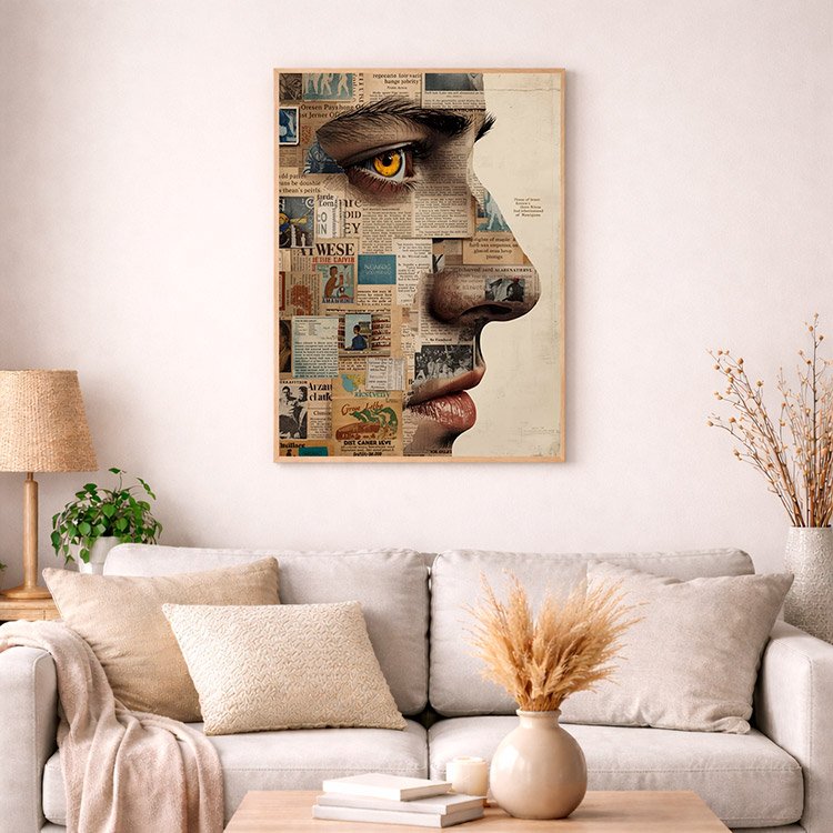 Plakat Wyklejany Mężczyzna Kompozycja 4