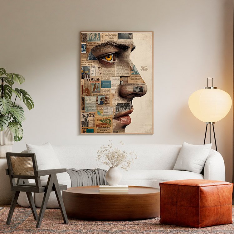 Plakat Wyklejany Mężczyzna Kompozycja 5