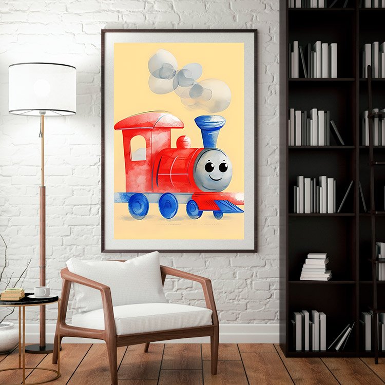 Plakat Zabawna Ciuchcia Kompozycja 3