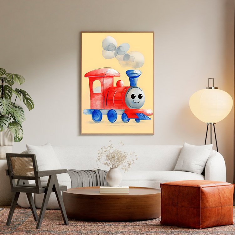 Plakat Zabawna Ciuchcia Kompozycja 5