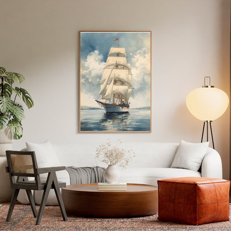 Plakat Żaglówka Kompozycja 5