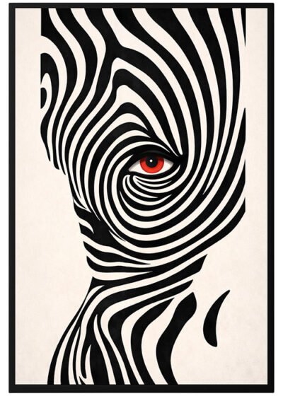 Plakat Zakręcone Kreski