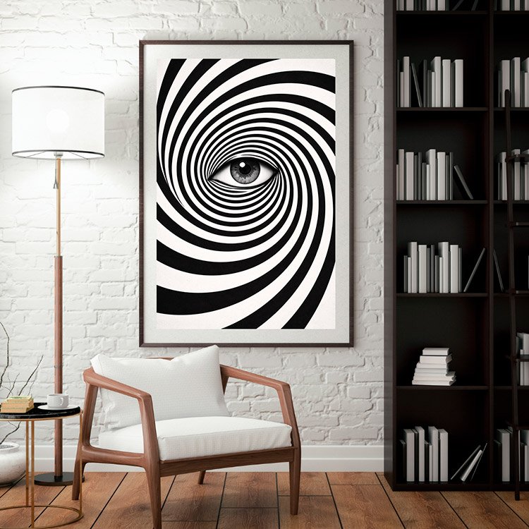 Plakat Zakręcone Oko Kompozycja 3