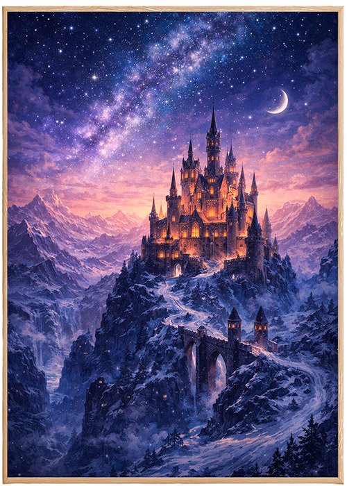 Plakat Zamek Czarodziejów Kompozycja 1