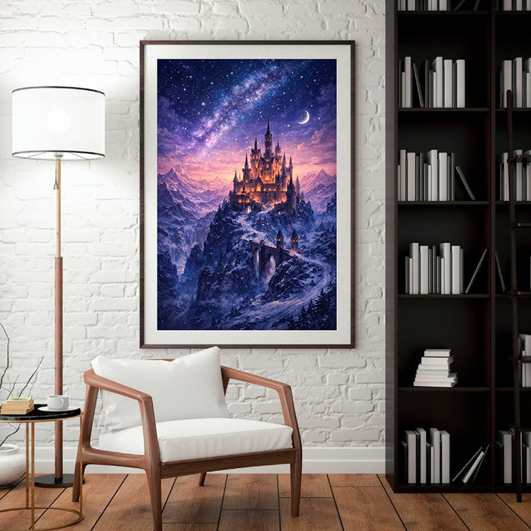 Plakat Zamek Czarodziejów Kompozycja 3