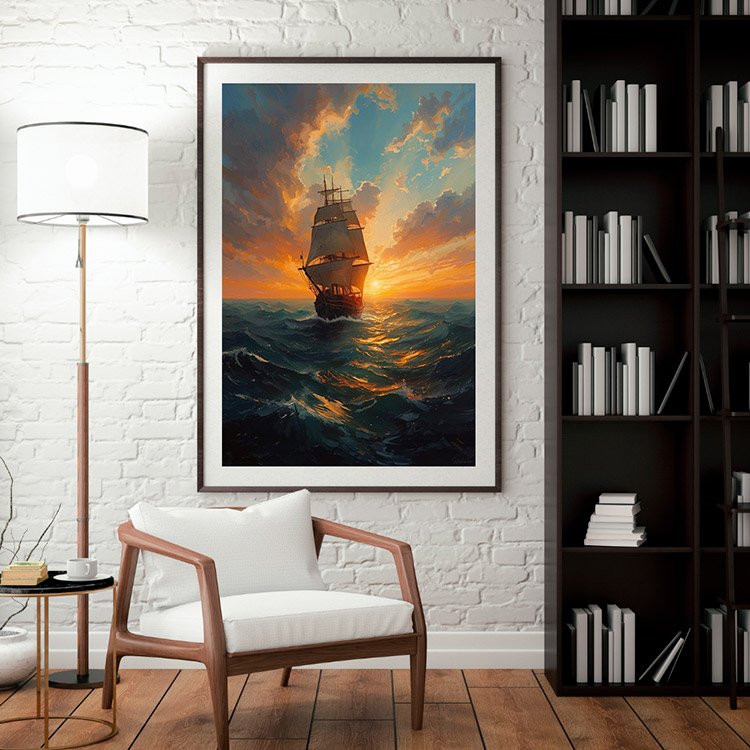 Plakat Żeglowanie Kompozycja 3