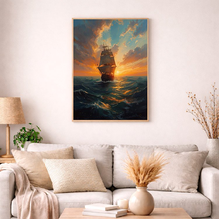 Plakat Żeglowanie Kompozycja 4