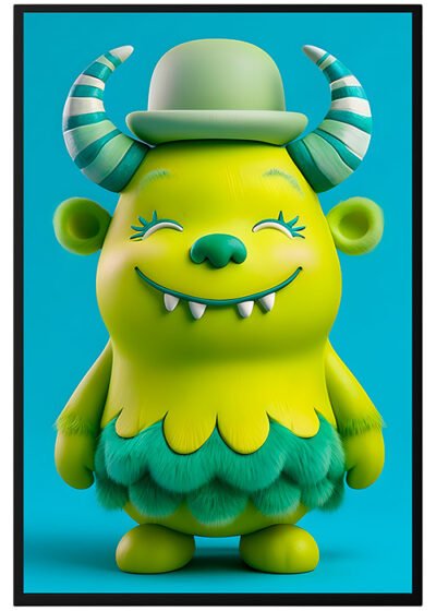 Plakat Zielony Potworek Melonik