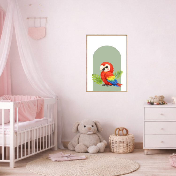 Plakat Ara Zielony Kompozycja 3