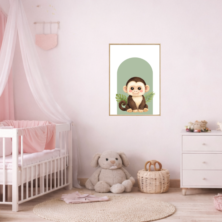 Plakat Kapucynka Zielony Kompozycja 3