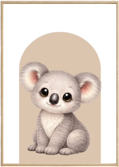 Plakat Koala Beżowy