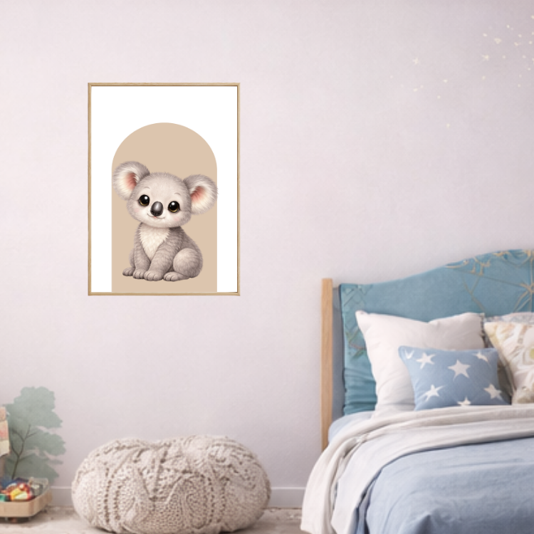 Plakat Koala Beżowy Kompozycja 4