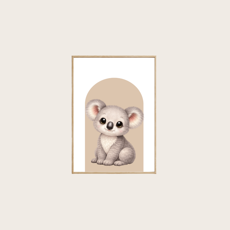 Plakat Koala Beżowy Kompozycja 5