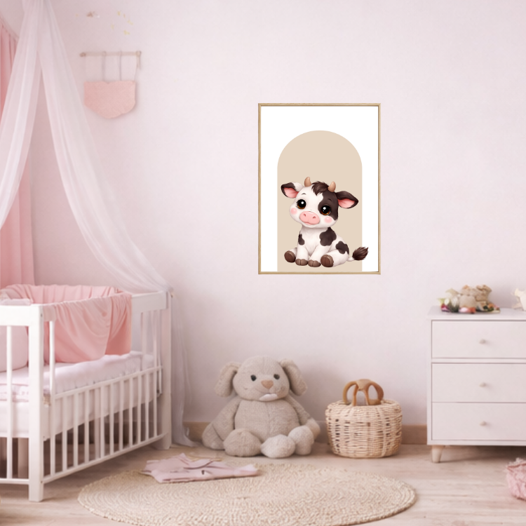 Plakat Krówka Beżowy Kompozycja 3