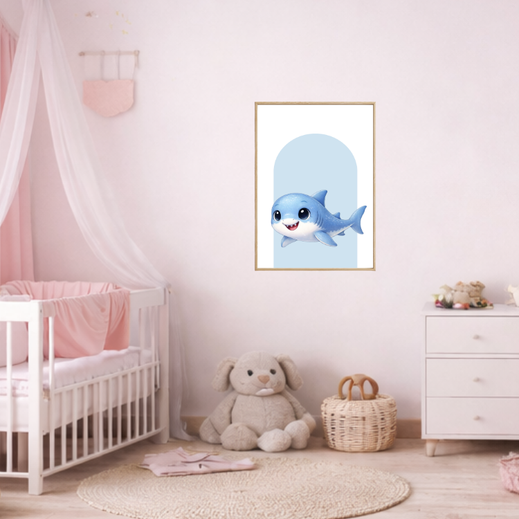 Plakat Rekin Błękitny Kompozycja 3