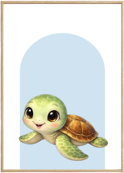 Plakat Żółw Błękitny