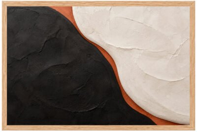 Plakat Czarno Bialy Relief
