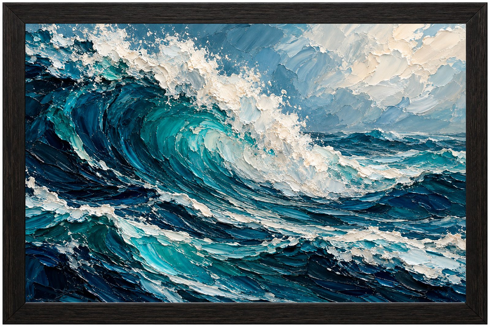 Plakat Fala Impasto Kompozycja 1
