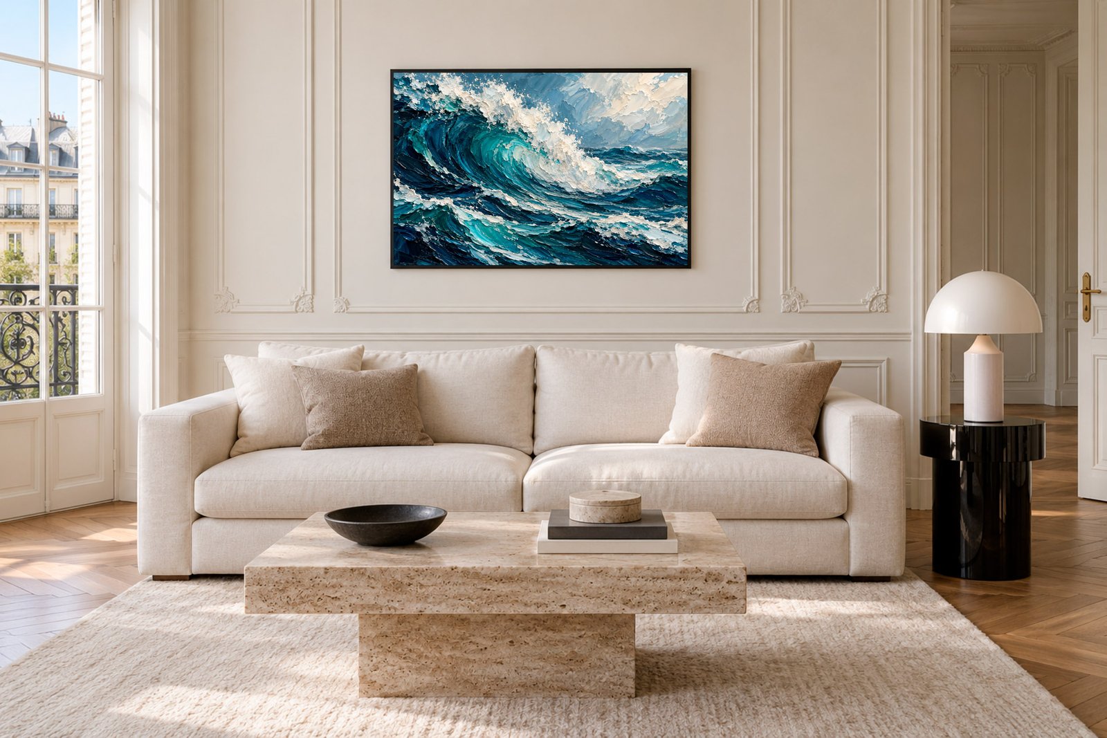Plakat Fala Impasto Kompozycja 5