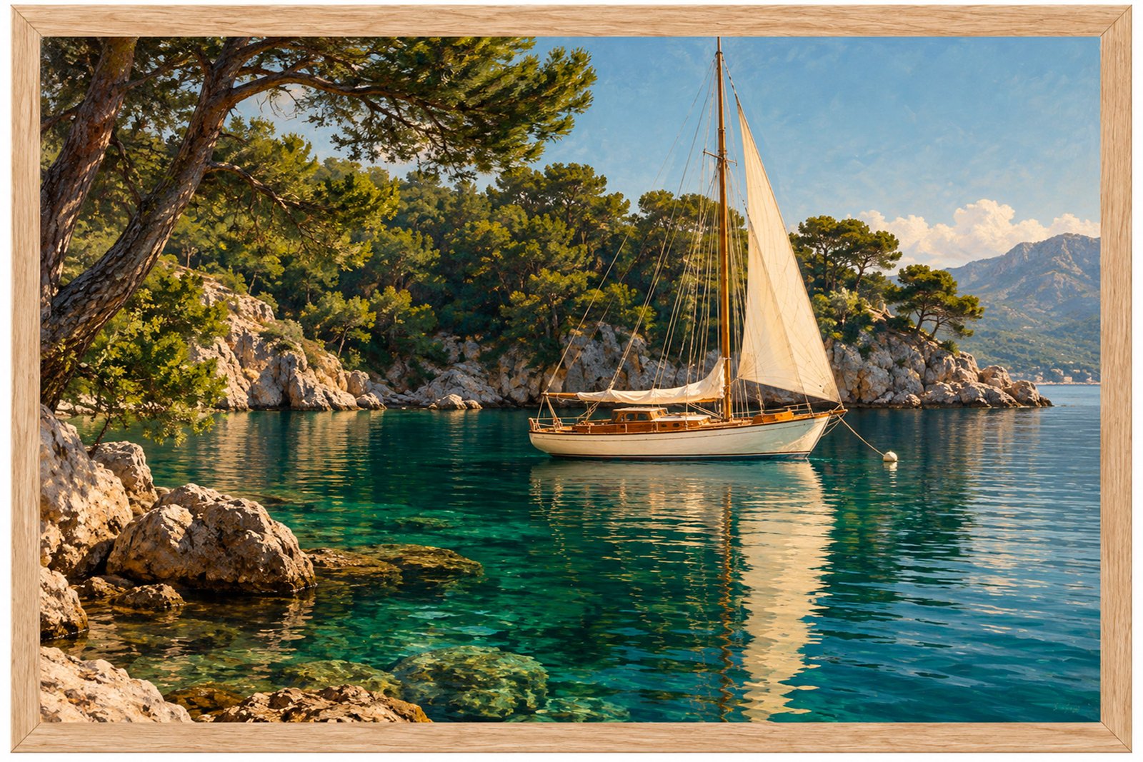 Plakat Jacht W Zatoce