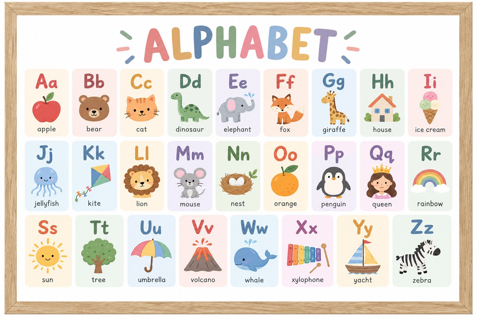 Plakat Edukacyjny Alfabet Angielski