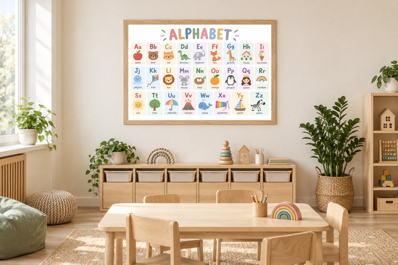 Plakat Edukacyjny Alfabet Angielski Kompozycja 2