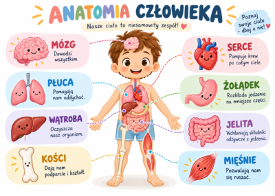 Plakat Edukacyjny Anatomia Człowieka 2