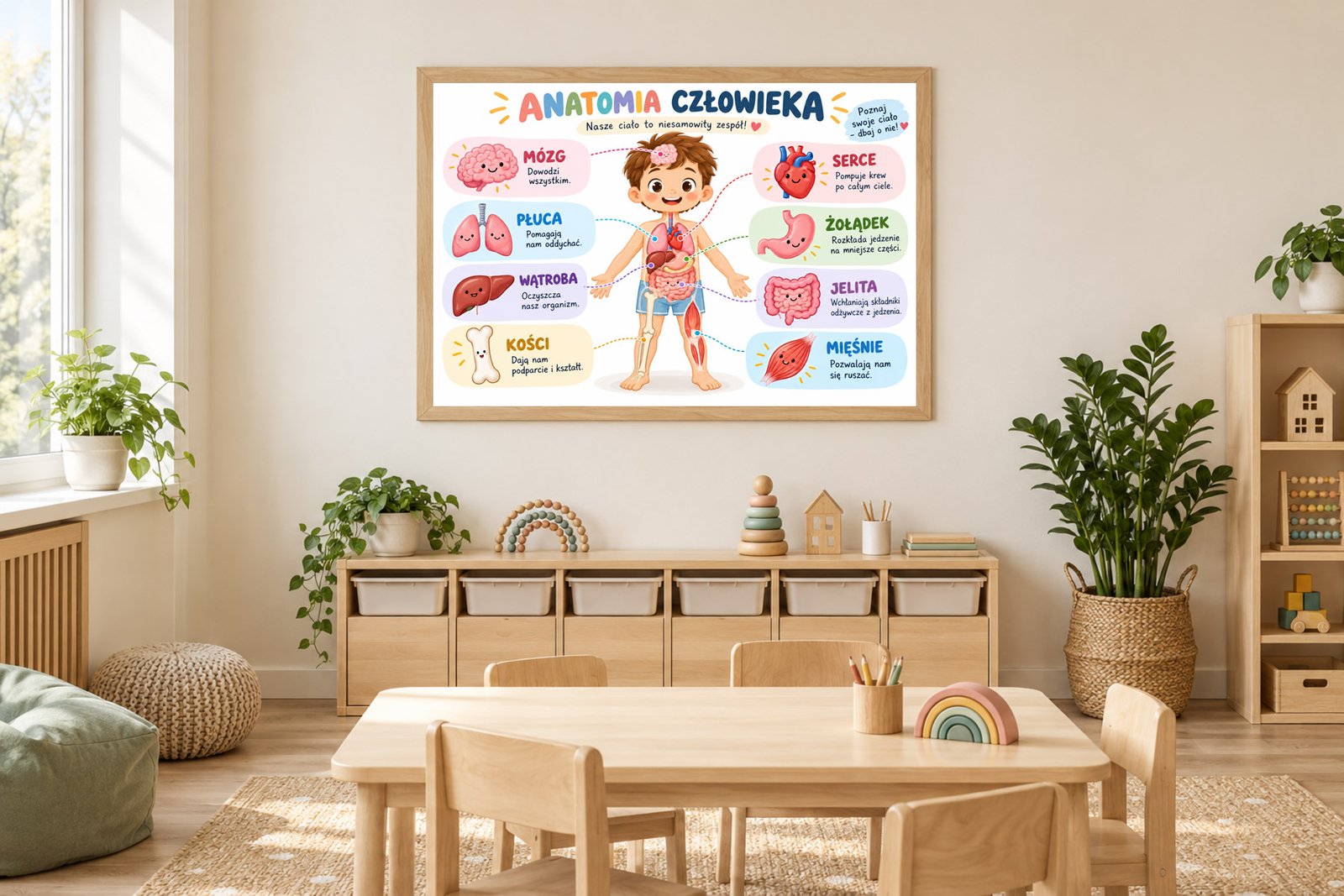Plakat Edukacyjny Anatomia Człowieka 2 Kompozycja 2