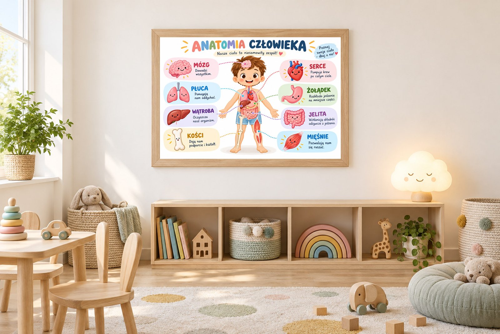 Plakat Edukacyjny Anatomia Człowieka 2 Kompozycja 3