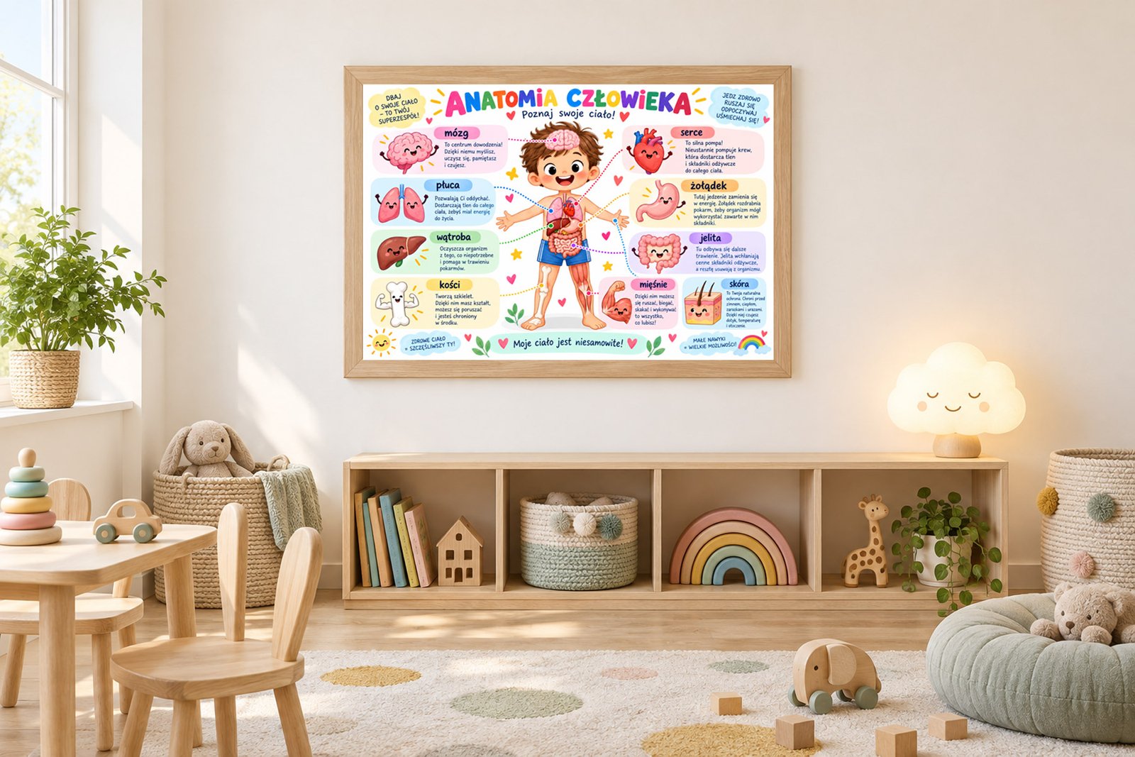 Plakat Edukacyjny Anatomia Człowieka Kompozycja 3