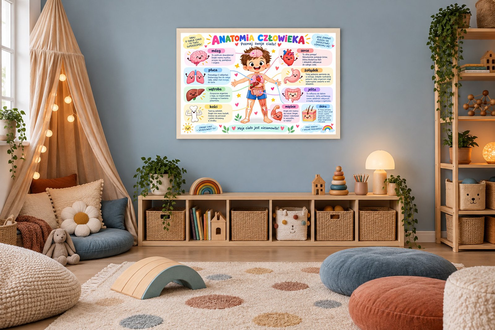 Plakat Edukacyjny Anatomia Człowieka Kompozycja 4
