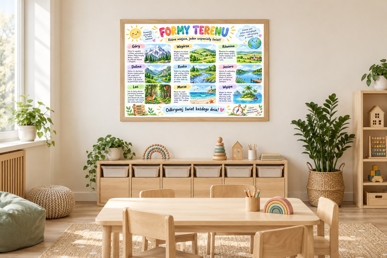 Plakat Edukacyjny Formy Terenu Kompozycja 2