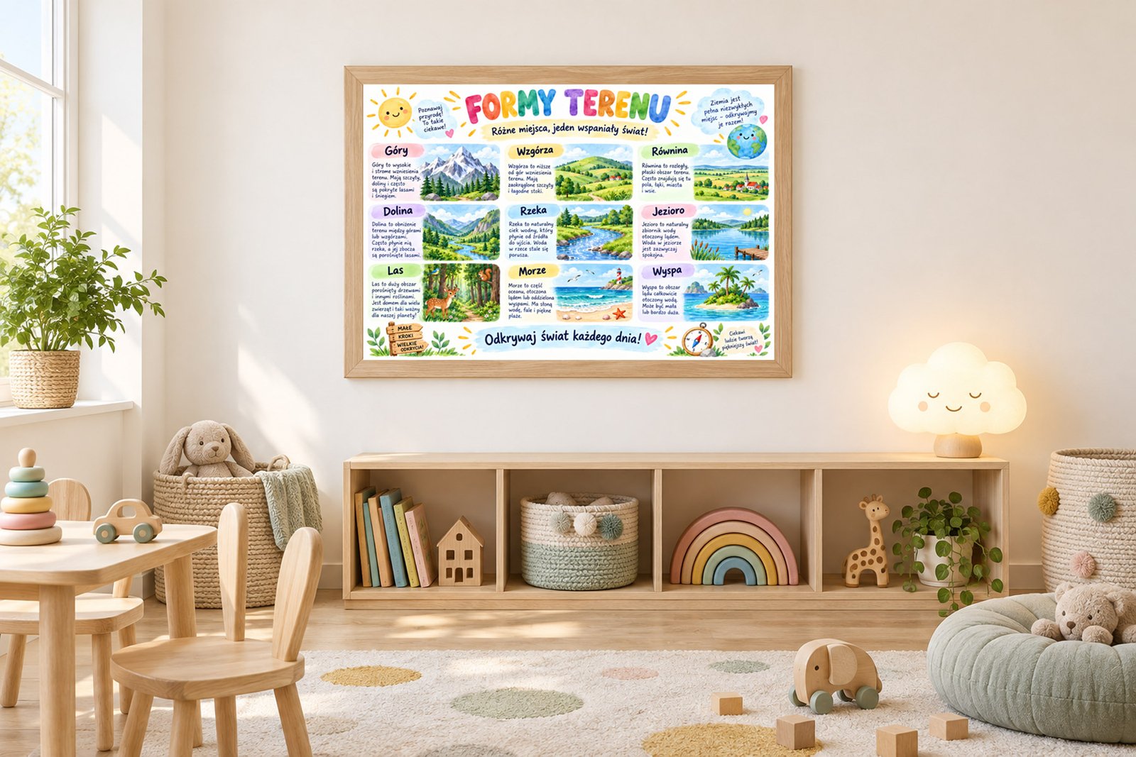 Plakat Edukacyjny Formy Terenu Kompozycja 3
