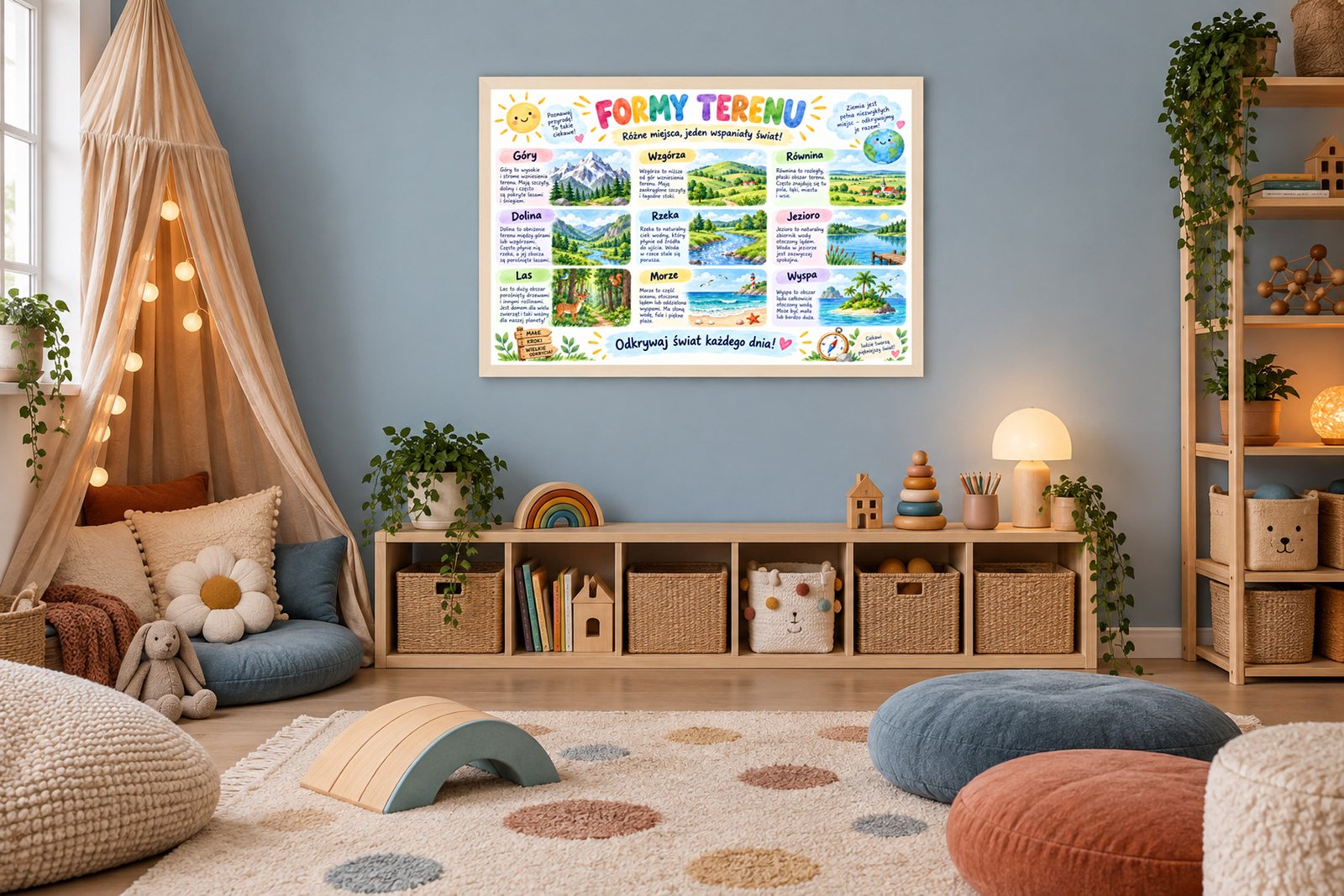 Plakat Edukacyjny Formy Terenu Kompozycja 4
