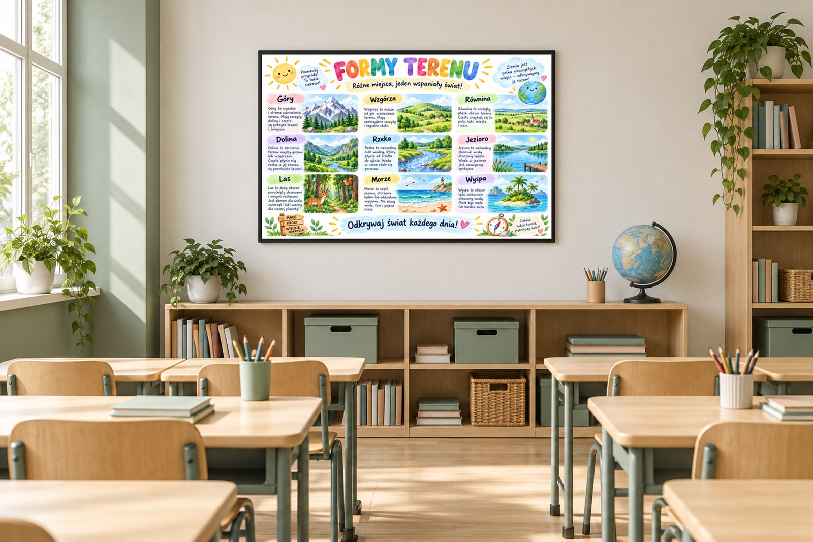 Plakat Edukacyjny Formy Terenu Kompozycja 5