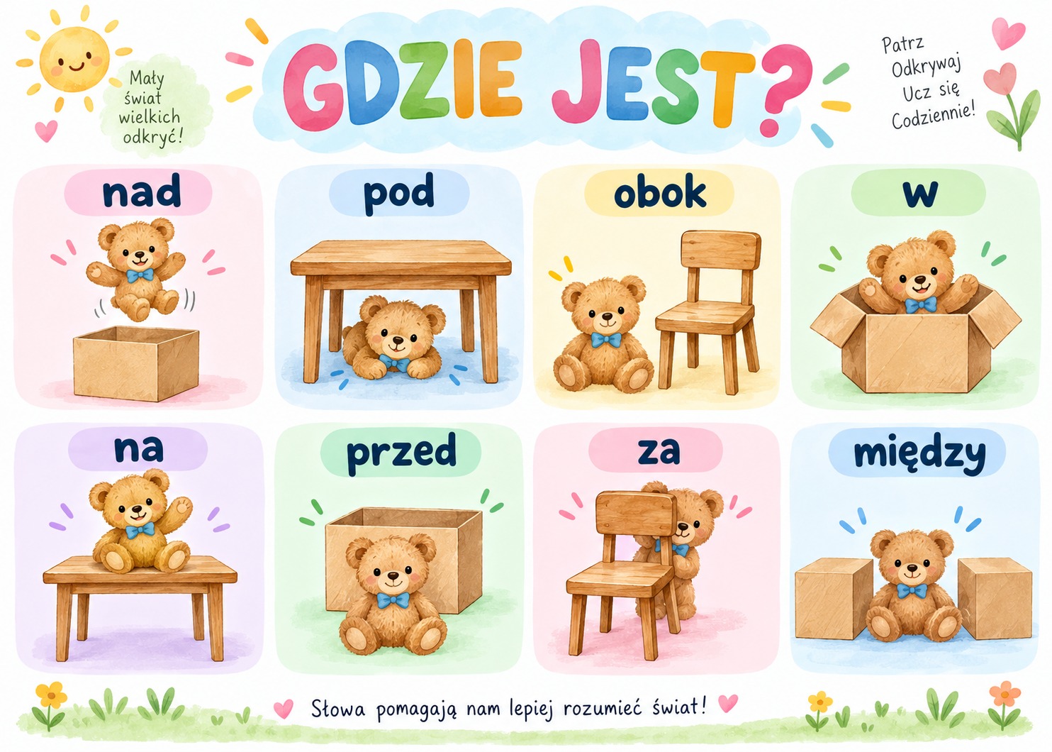 Plakat Edukacyjny Gdzie Jest