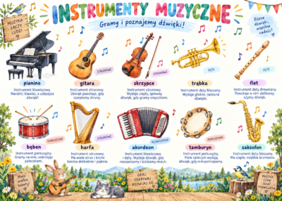 Plakat Edukacyjny Instrumenty Muzyczne 4