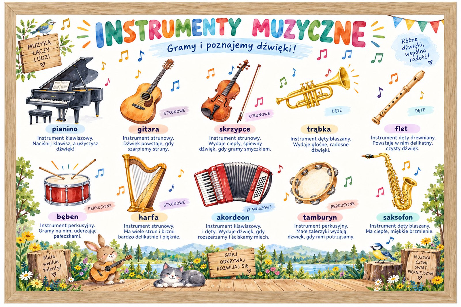Plakat Edukacyjny Instrumenty Muzyczne 4