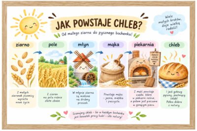 Plakat Edukacyjny Jak Powstaje Chleb