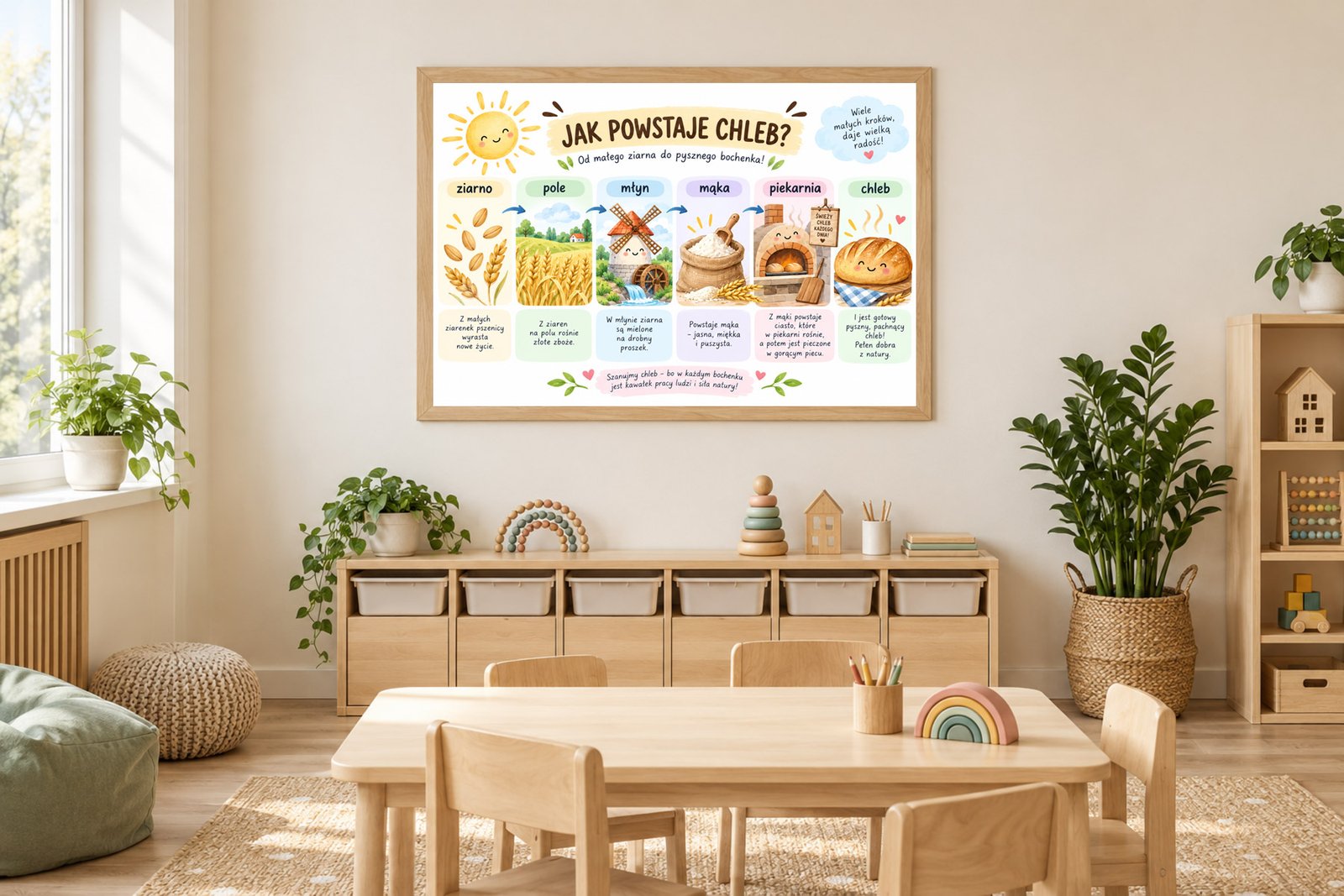 Plakat Edukacyjny Jak Powstaje Chleb Kompozycja 2