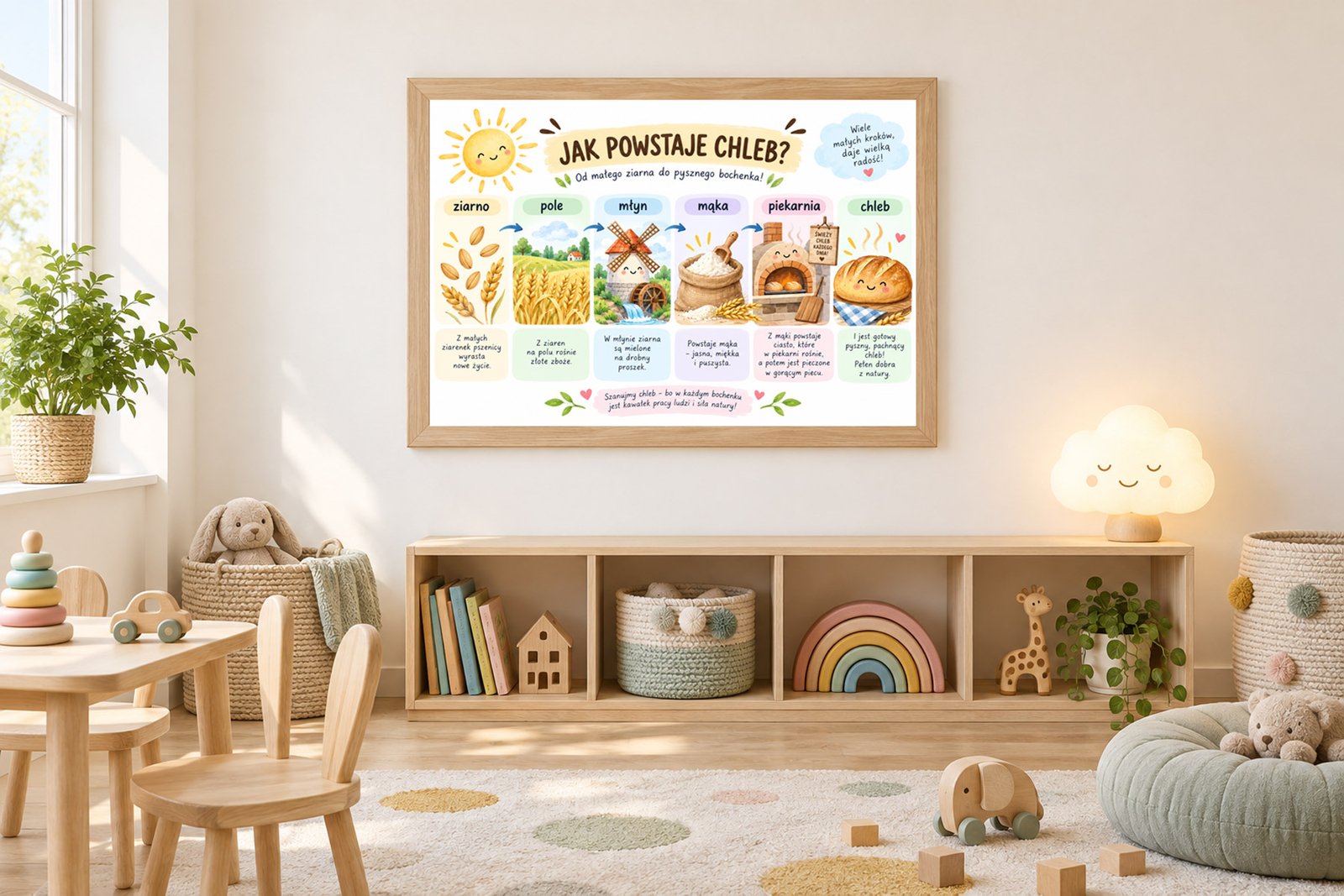 Plakat Edukacyjny Jak Powstaje Chleb Kompozycja 3