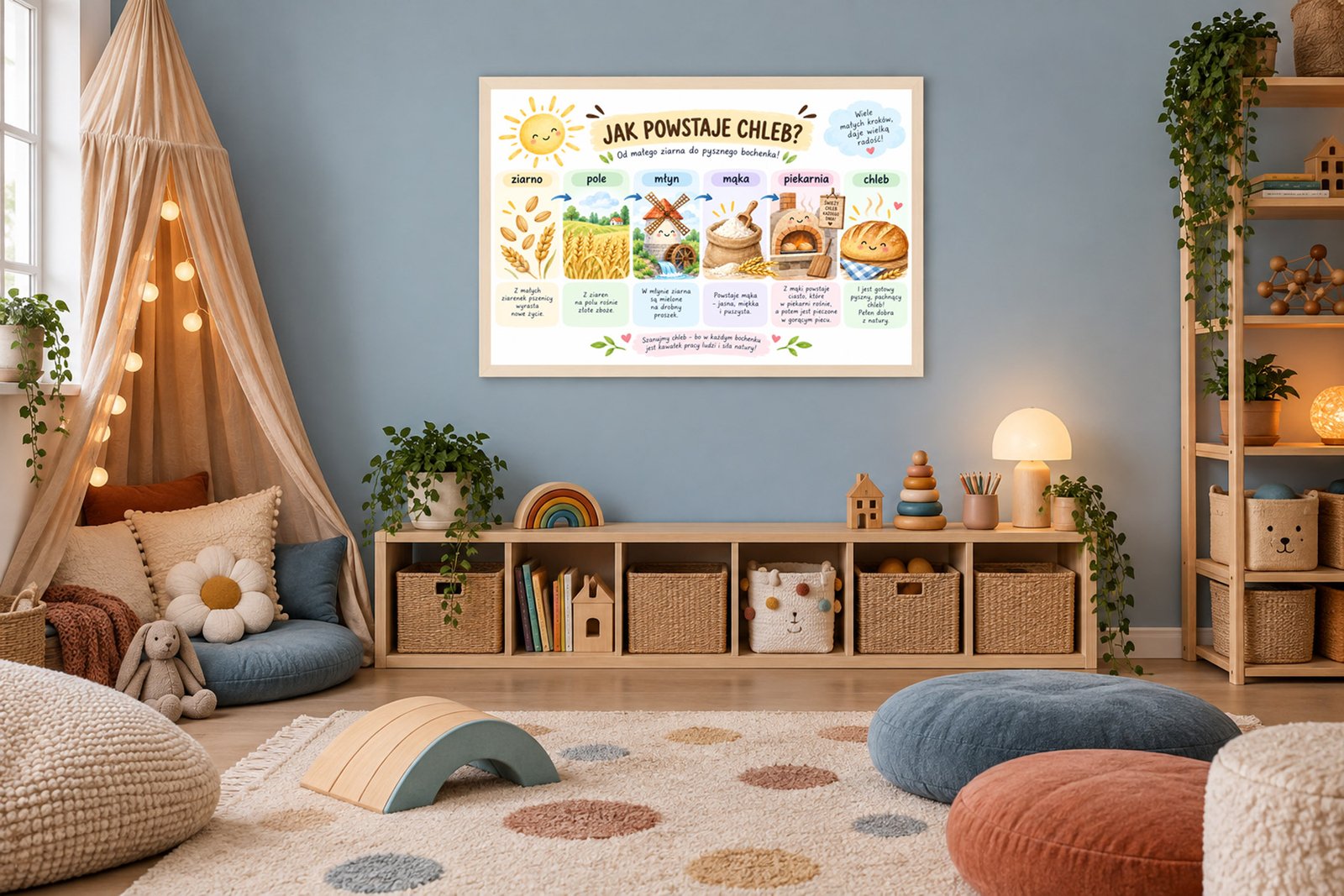 Plakat Edukacyjny Jak Powstaje Chleb Kompozycja 4