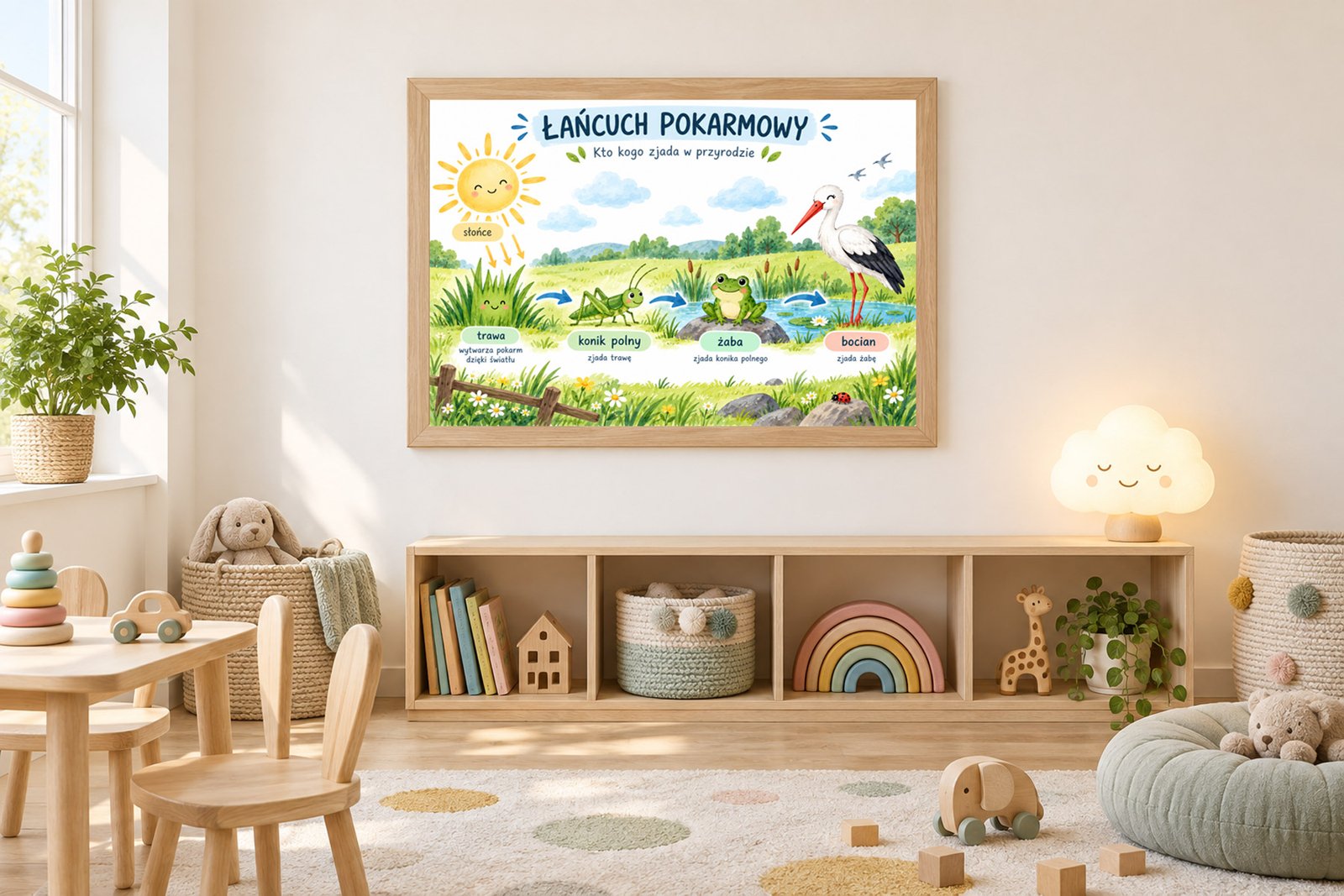 Plakat Edukacyjny Łańcuch Pokarmowy Kompozycja 3