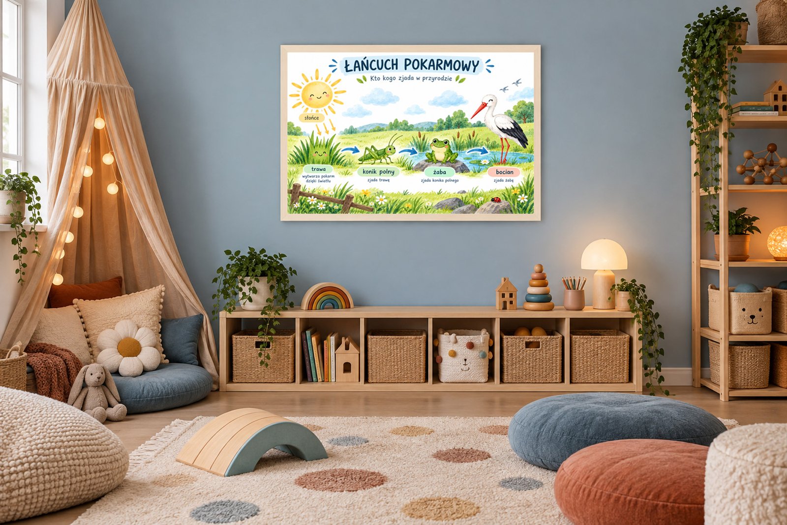Plakat Edukacyjny Łańcuch Pokarmowy Kompozycja 4
