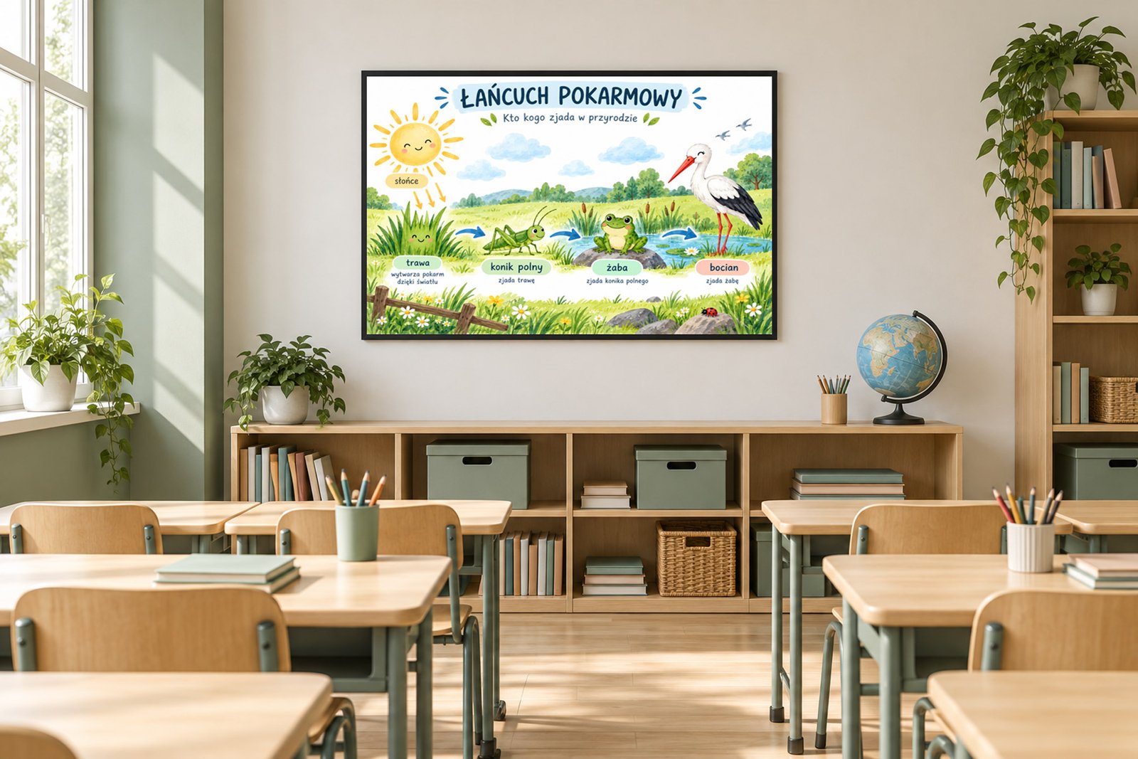 Plakat Edukacyjny Łańcuch Pokarmowy Kompozycja 5