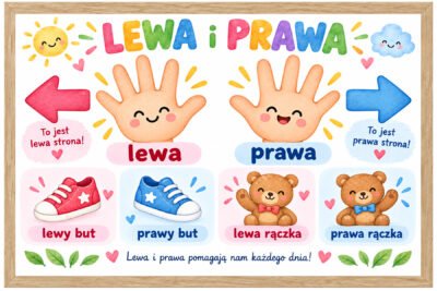 Plakat Edukacyjny Lewa Prawa