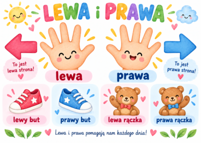 Plakat Edukacyjny Lewa Prawa