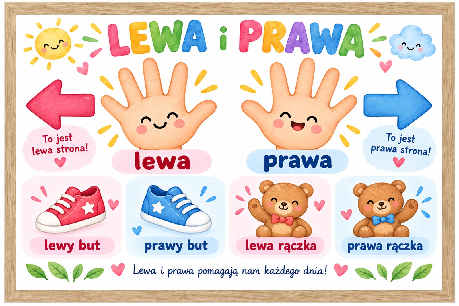 Plakat Edukacyjny Lewa Prawa